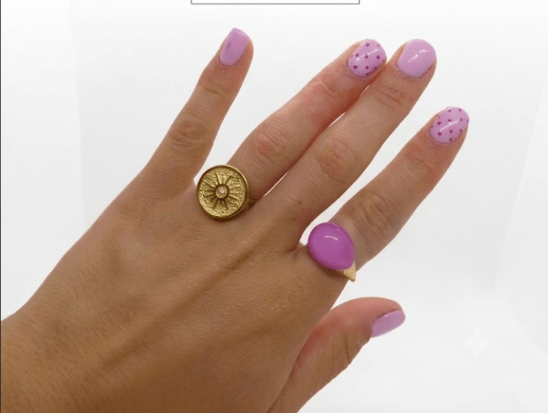 Anillo Cúpula rosa - EONIA