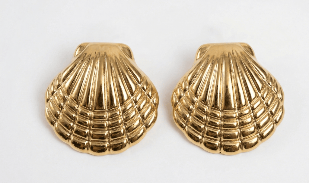 Pendientes Concha dorado - EONIA